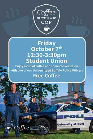 University at Buffalo coffee with cop